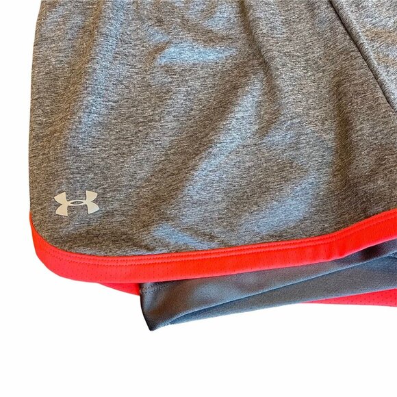 Under Armour 2 in 1 Shorts Women’s XS Heat Gear Running Compression Gray - Picture 2 of 6
